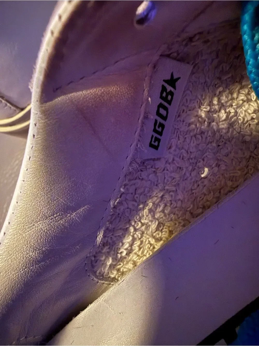 Golden Goose white leather
